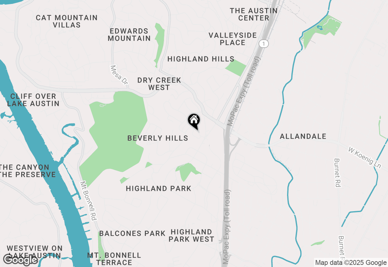 Map of 5326 Balcones Dr #B, Austin, TX 78731