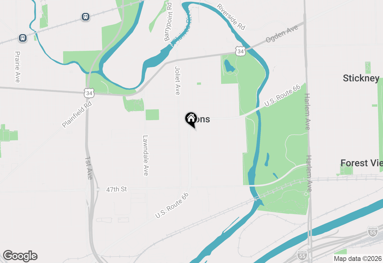 Map of 4337 Prescott Avenue #2C, Lyons, IL 60534