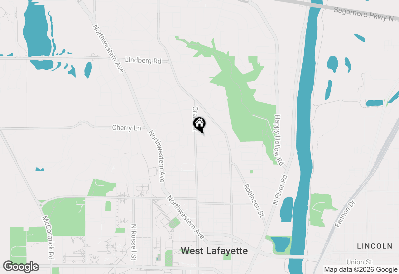 Map of 327 Forest Hill Drive, West Lafayette, IN 47906
