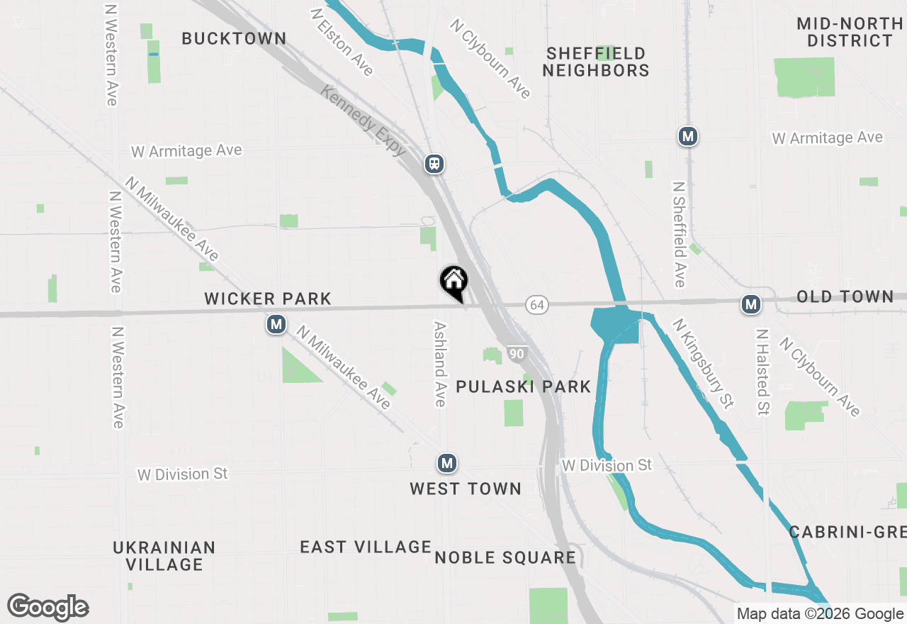 Map of 1545 W North Avenue #310, Chicago, IL 60642