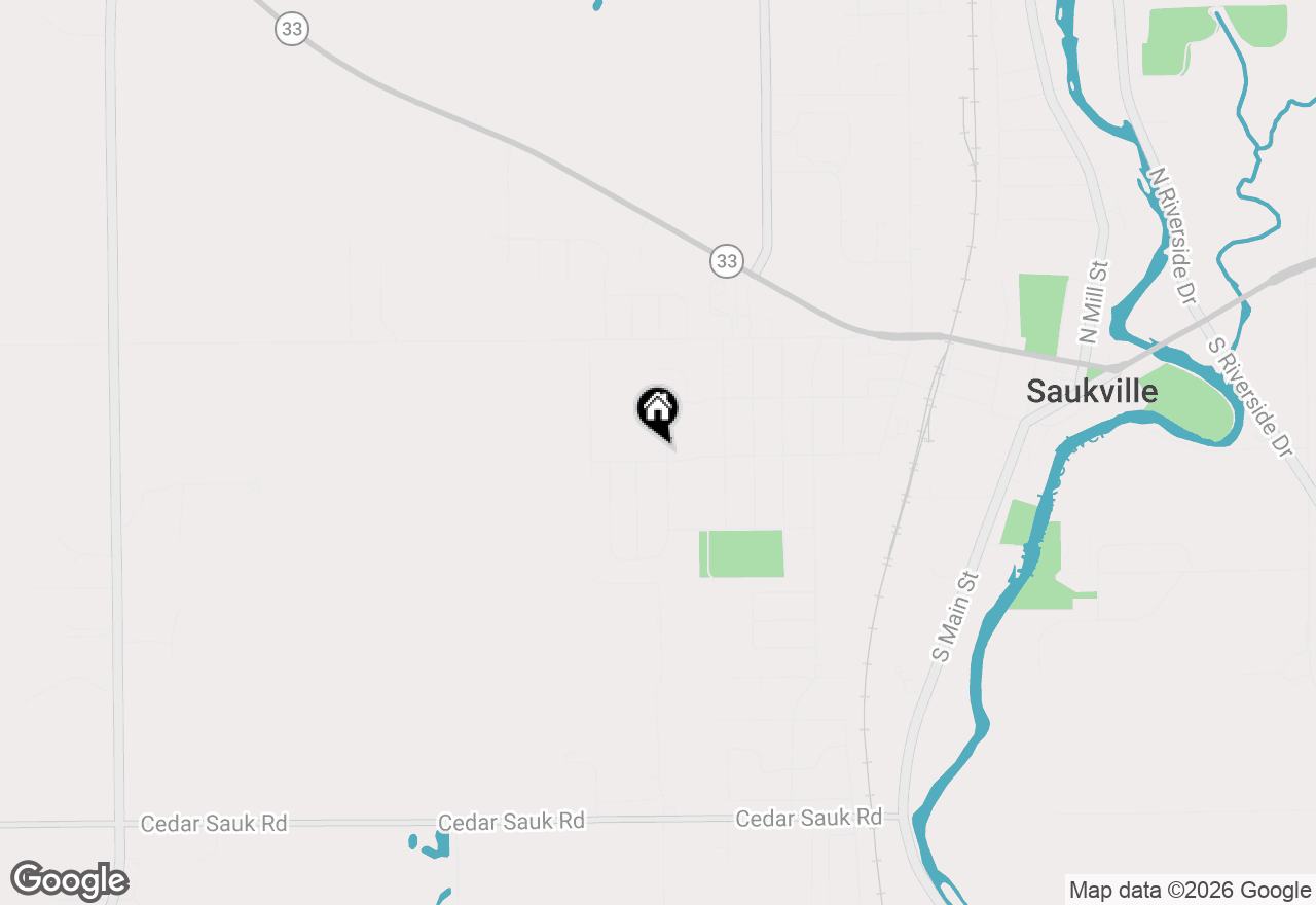 Map of 229 S Cottrell Dr, Saukville, WI 53080