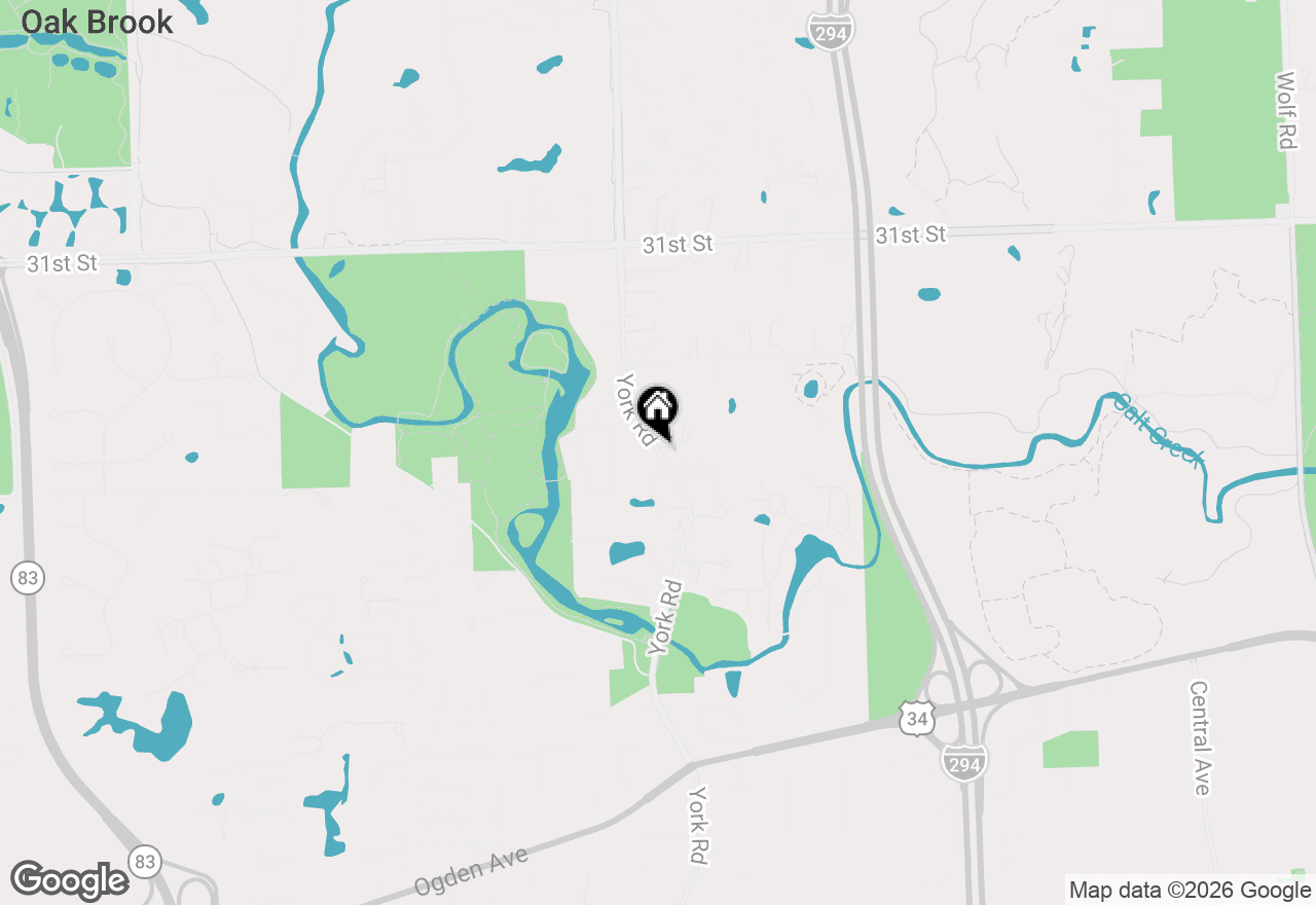 Map of 3420 York Road, Oak Brook, IL 60523
