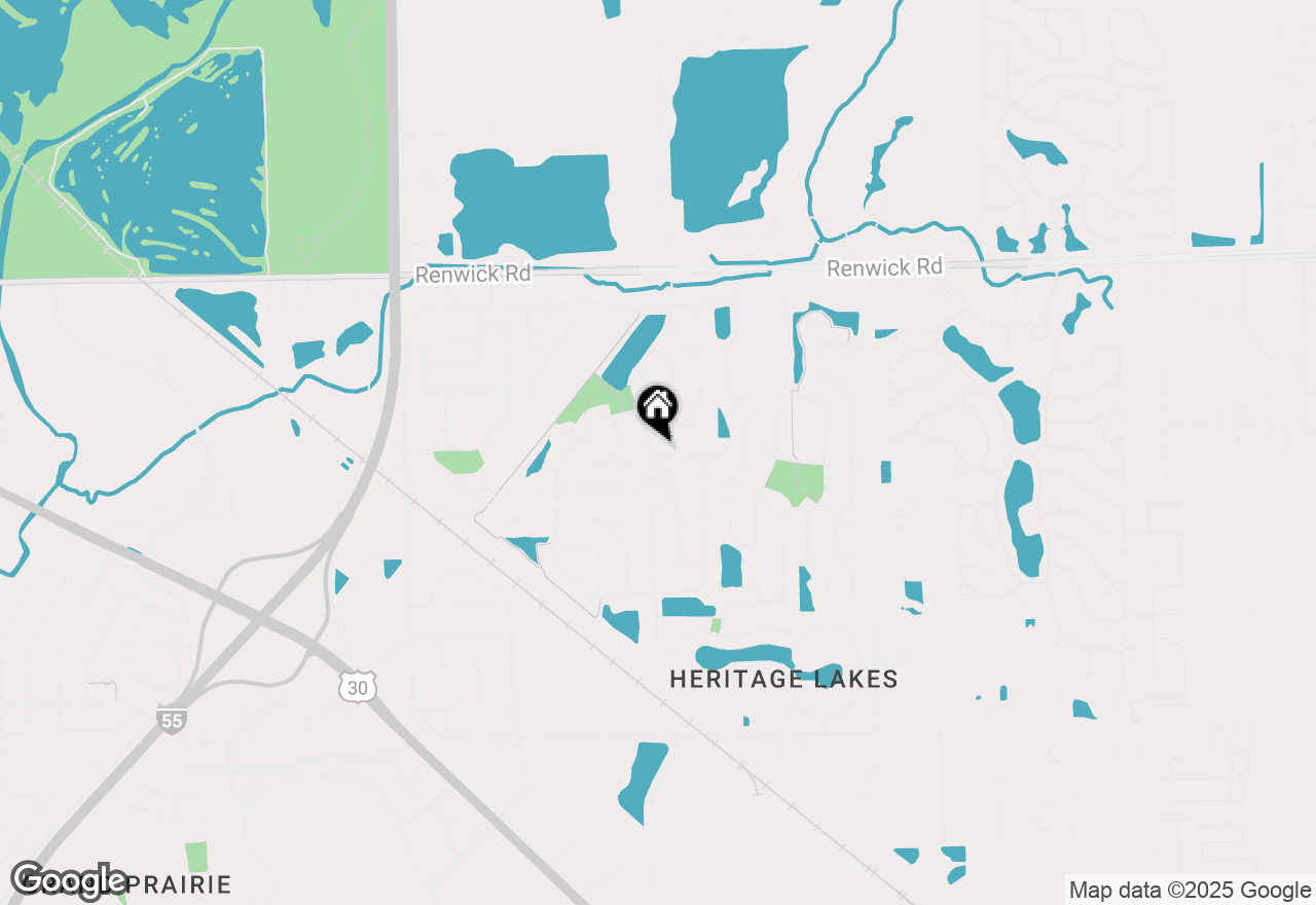 Map of 3618 Old Renwick Trail, Joliet, IL 60435