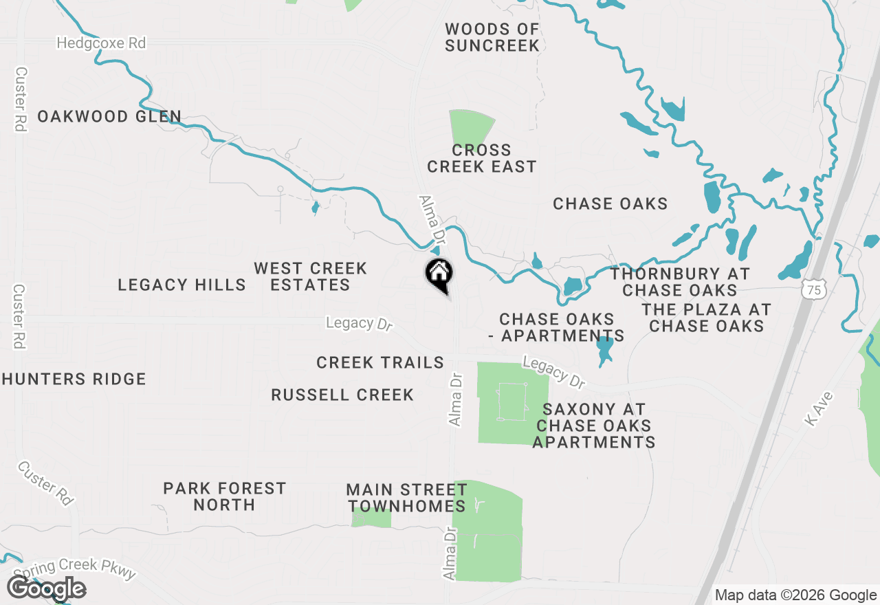Map of 912 Englewood Lane, Plano, TX 75025