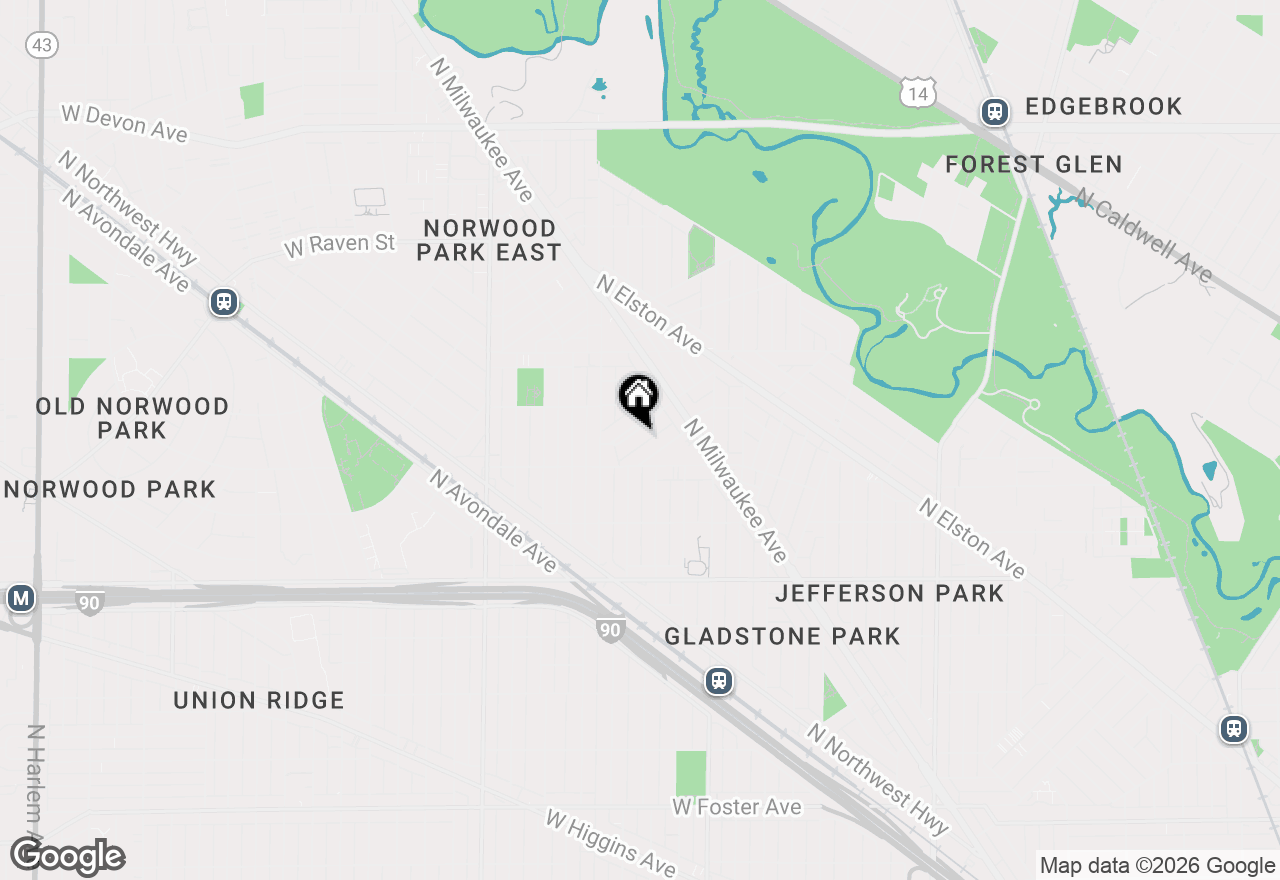 Map of 5841 N Medina Avenue, Chicago, IL 60646