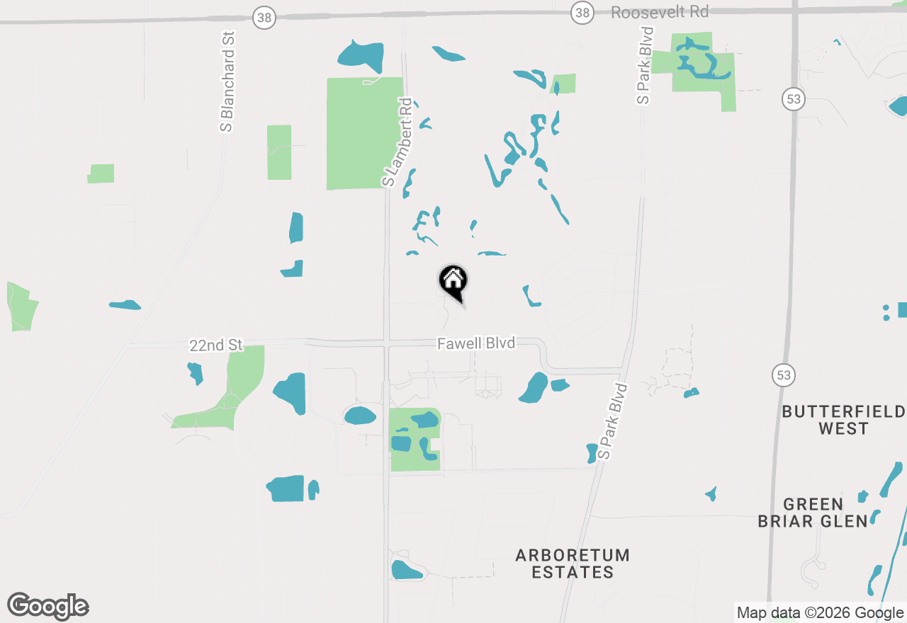 Map of 408 Sandhurst Circle #A, Glen Ellyn, IL 60137