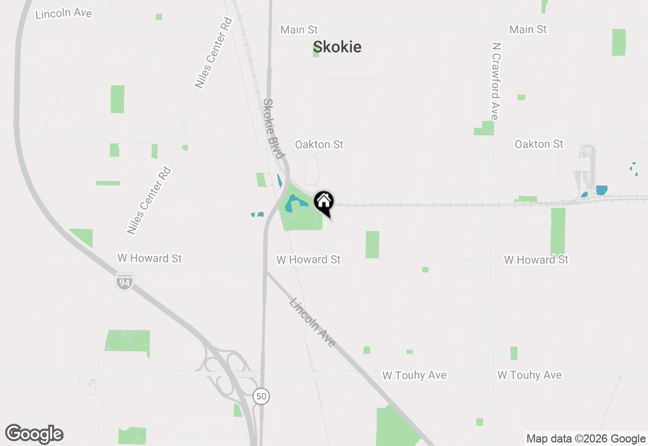 Map of 7739 Kenton Avenue, Skokie, IL 60076