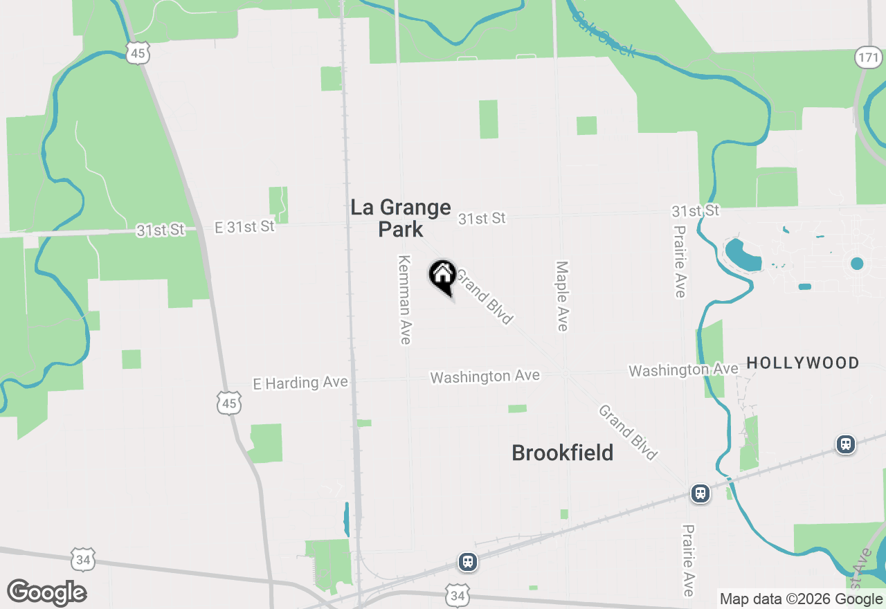 Map of 9501 Jackson Avenue, Brookfield, IL 60513