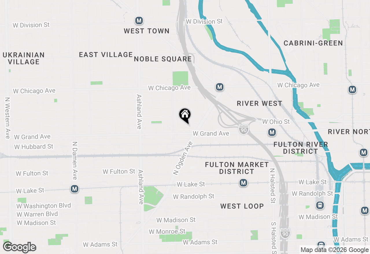 Map of 525 N Ada Street #54, Chicago, IL 60642