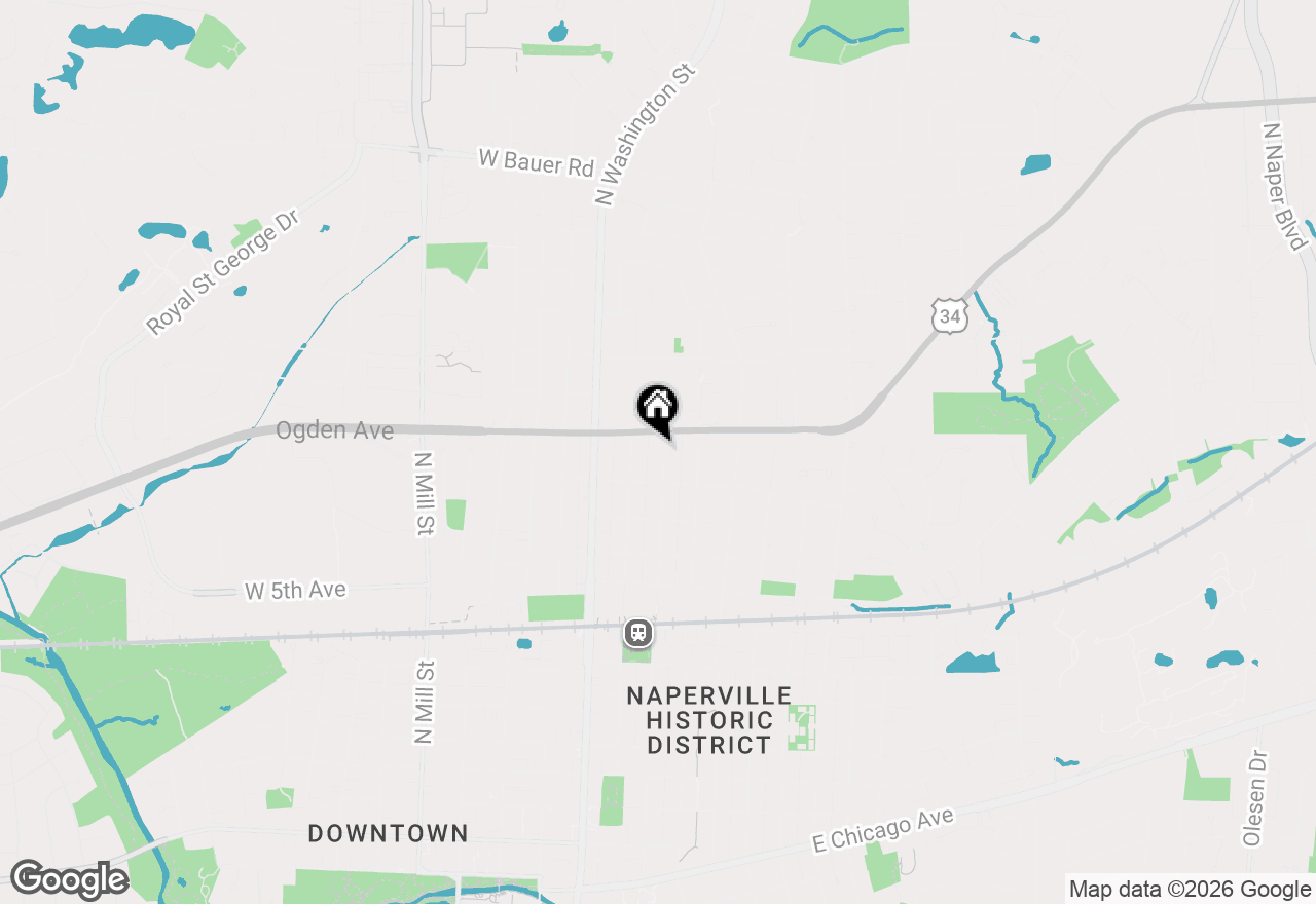 Map of 835 N Ellsworth Street, Naperville, IL 60563