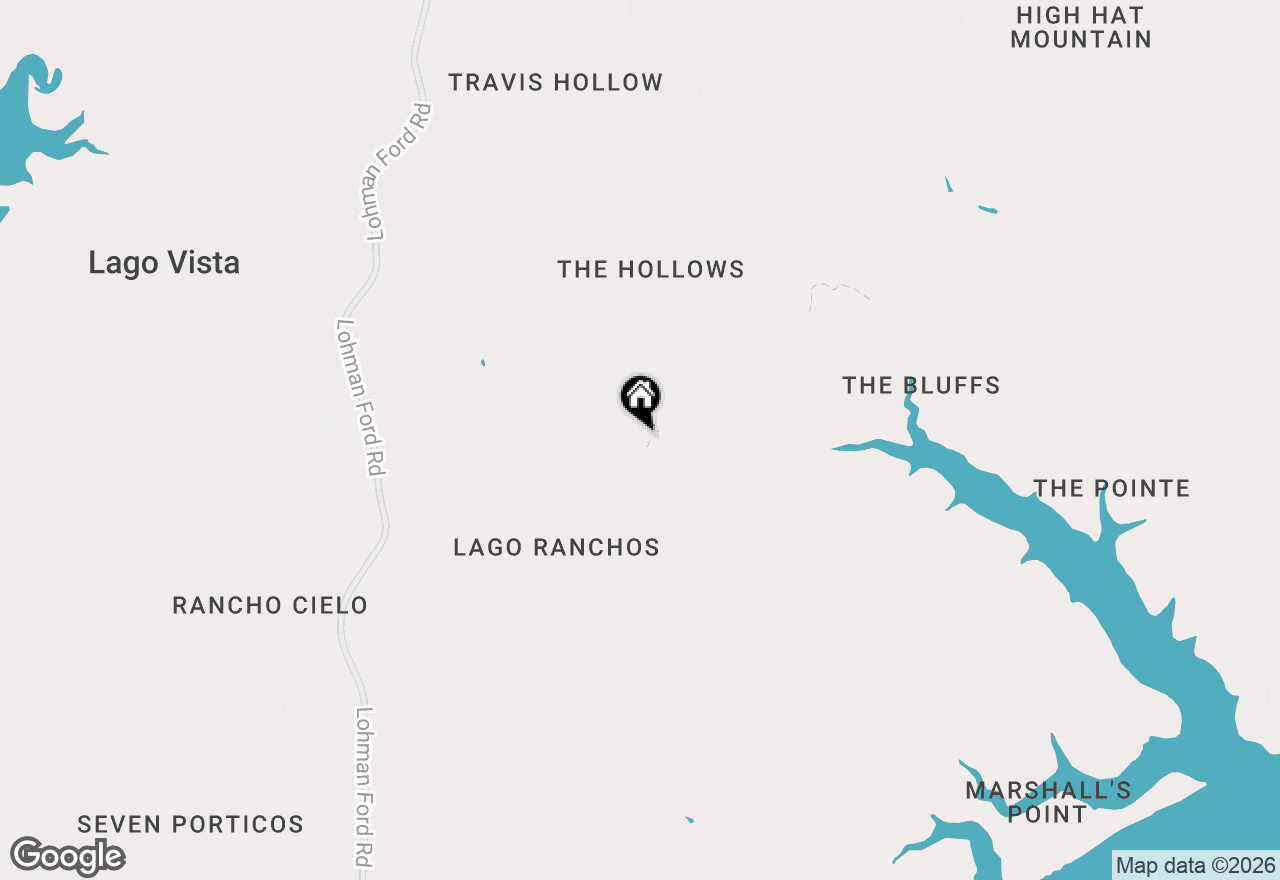 Map of 6101 Diversion Cir, Lago Vista, TX 78645