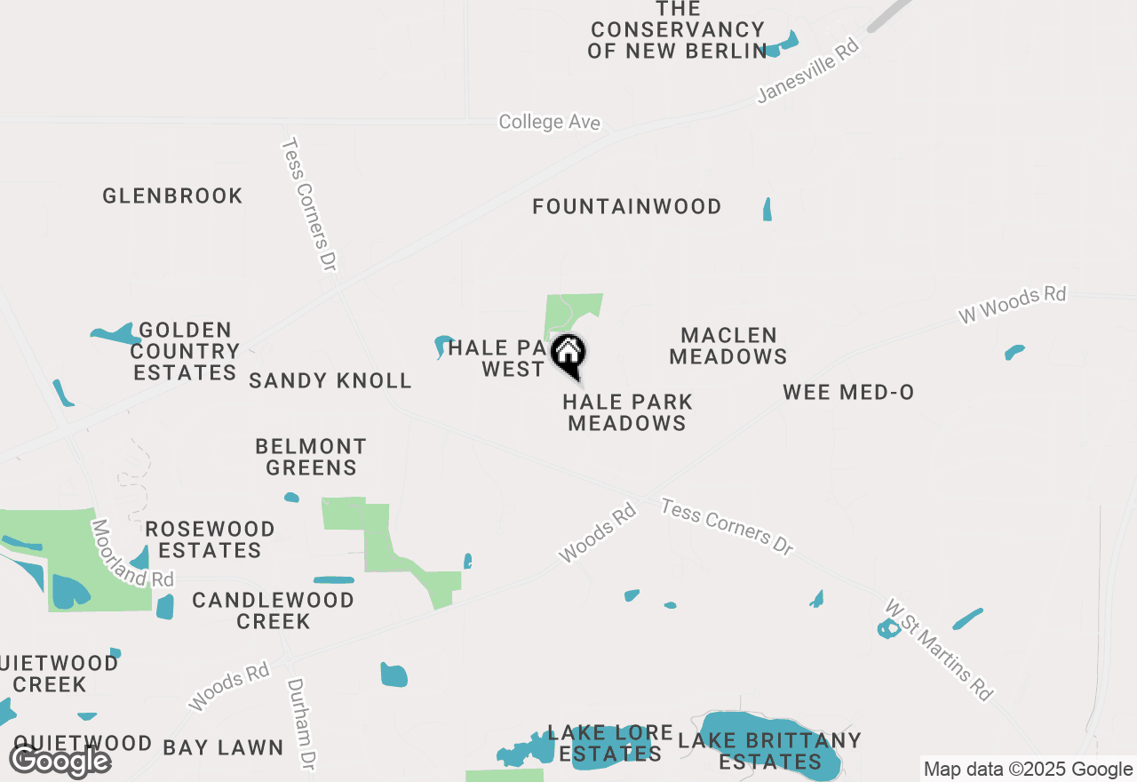 Map of S68W13586 Bristlecone Ln, Muskego, WI 53150