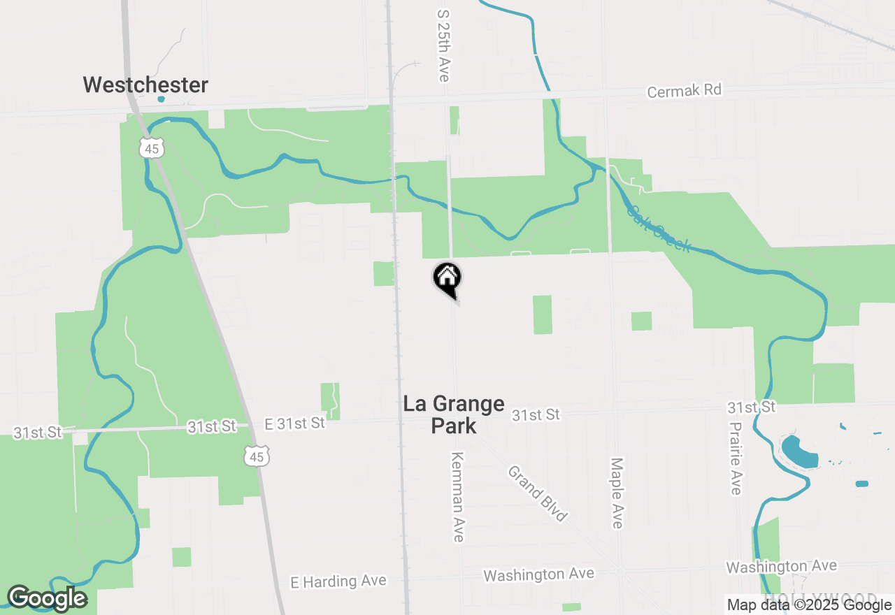 Map of 1436 Kemman Avenue, La Grange Park, IL 60526