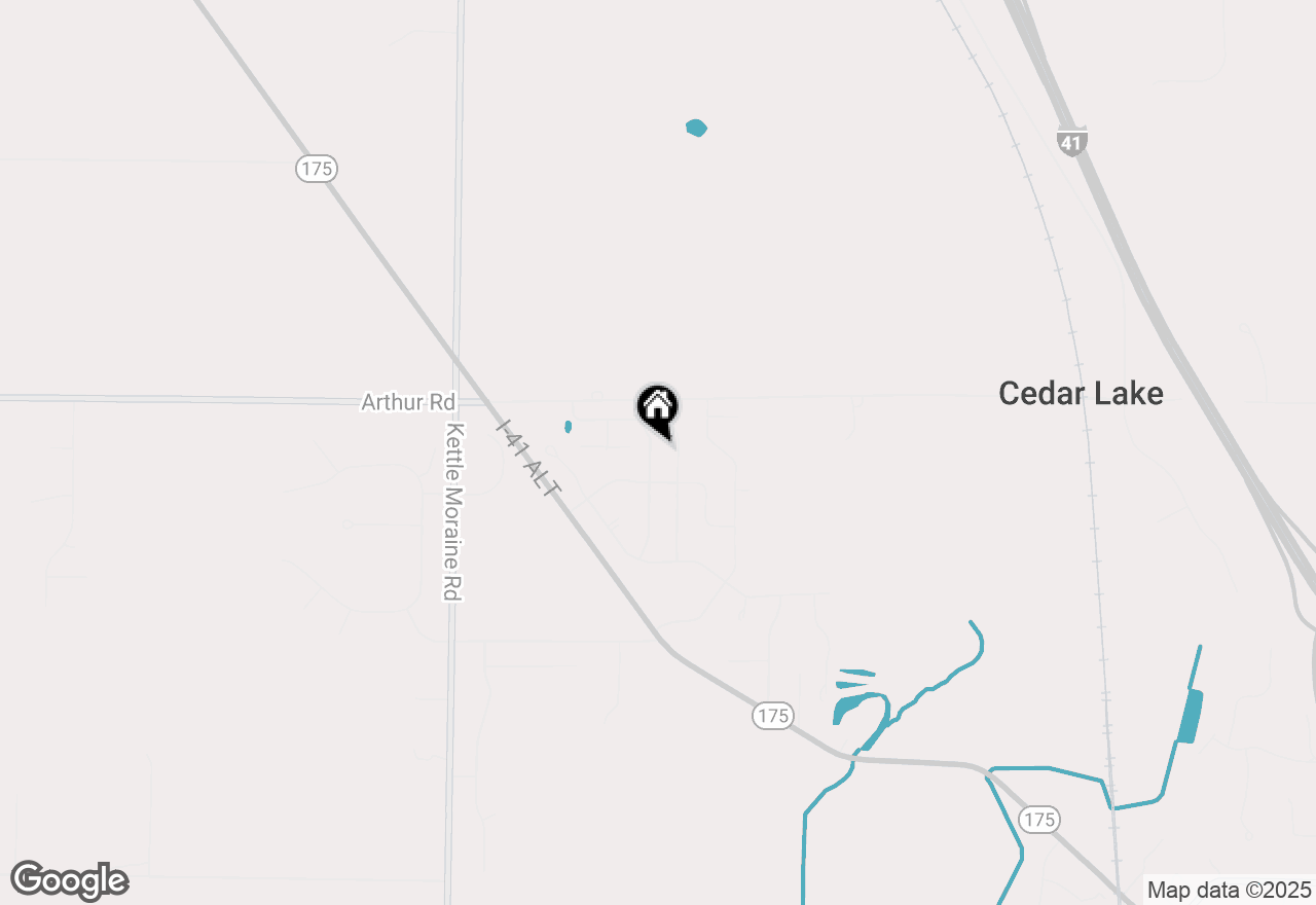 Map of 634 Lambert Dr, Slinger, WI 53086