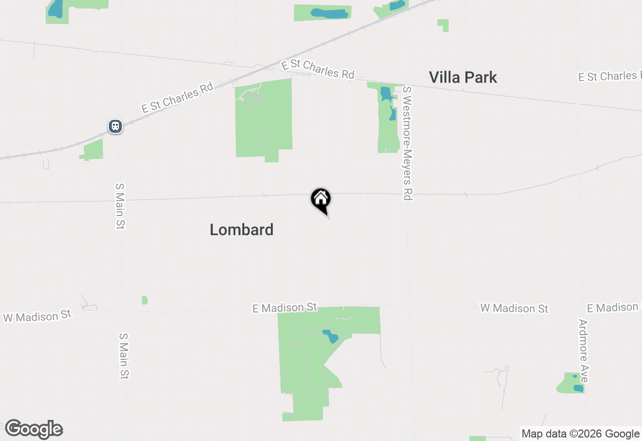 Map of 340 S Lodge Lane, Lombard, IL 60148