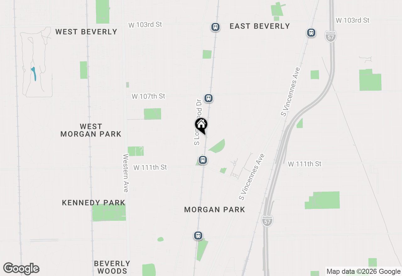 Map of 10937 S Longwood Drive #2, Chicago, IL 60643