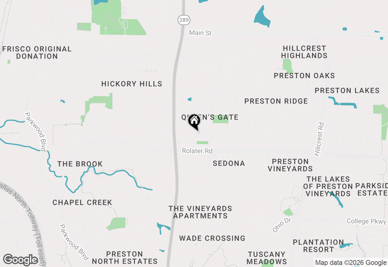 Map of 7585 Glasshouse Walk, Frisco, TX 75035