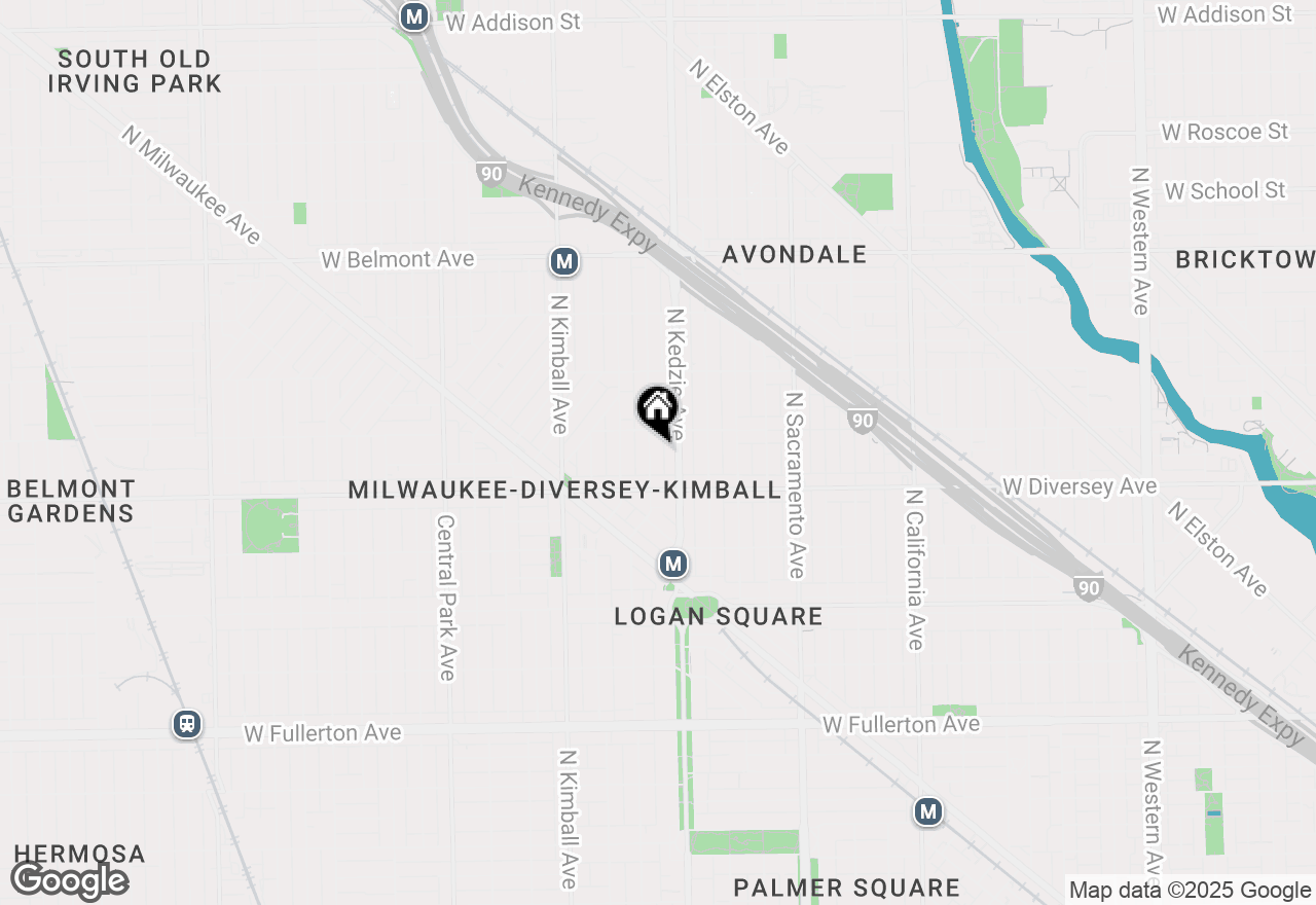 Map of 2839 N Sawyer Avenue #GN, Chicago, IL 60618