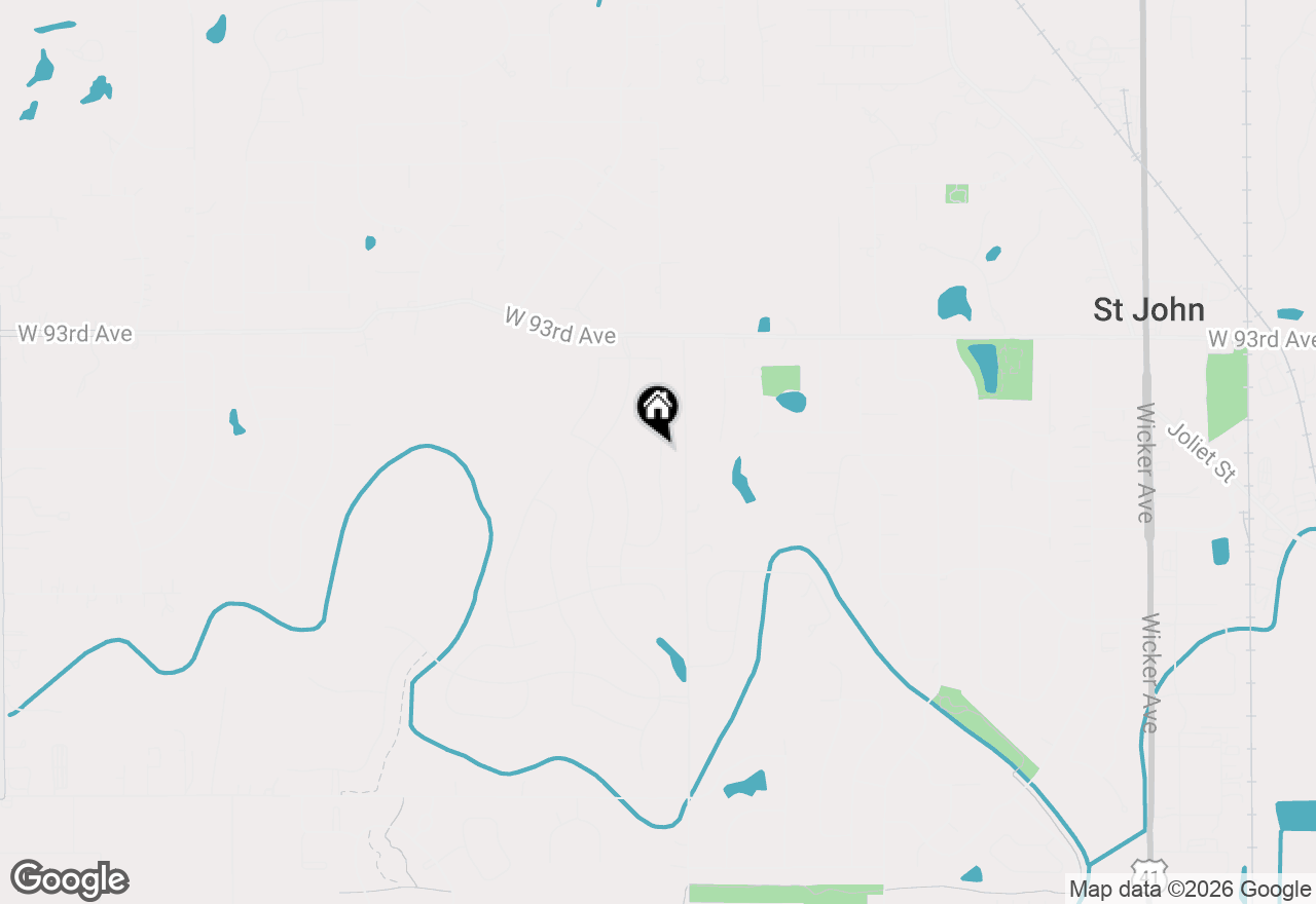 Map of 9543 Corydalis Avenue, St. John, IN 46373