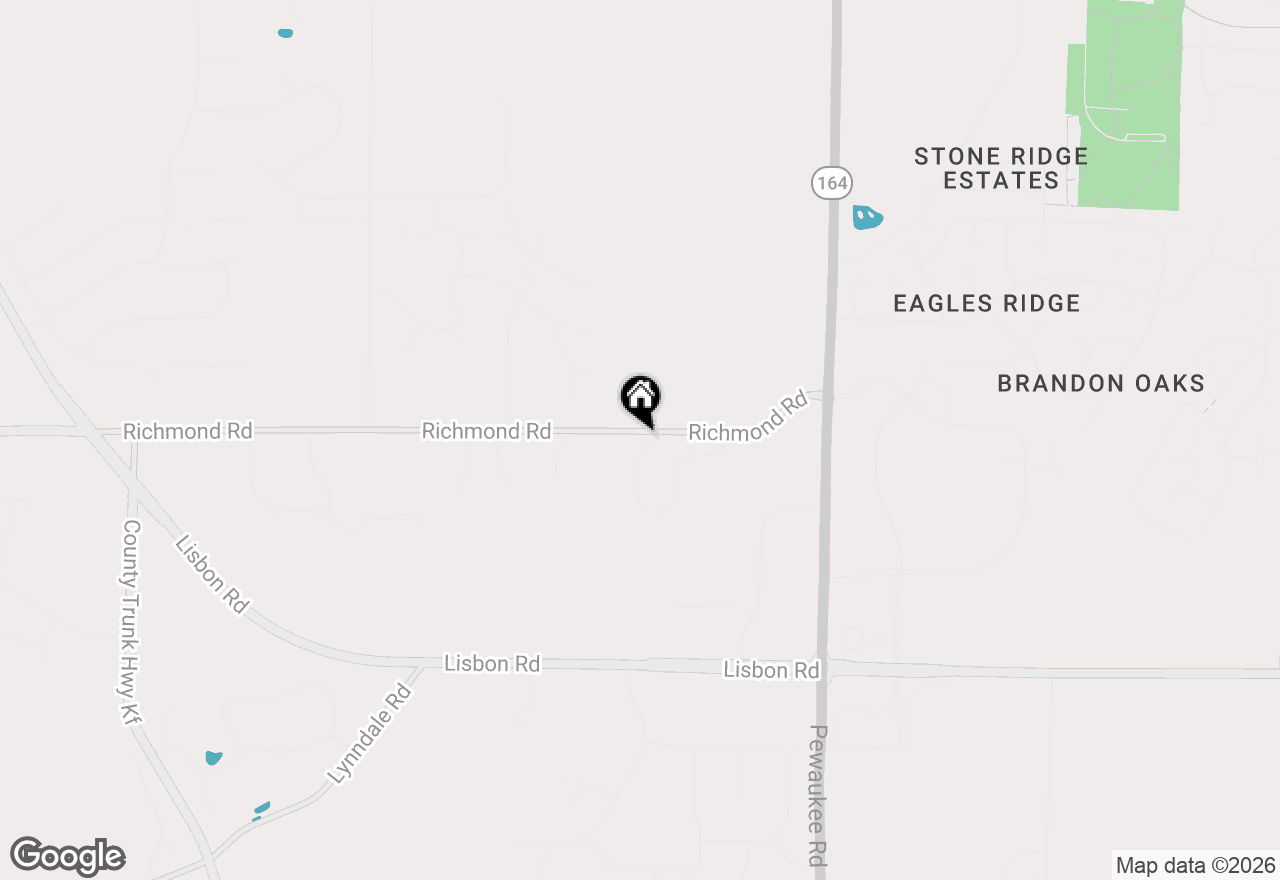 Map of W254N5593 Crescent Hill Dr, Sussex, WI 53089