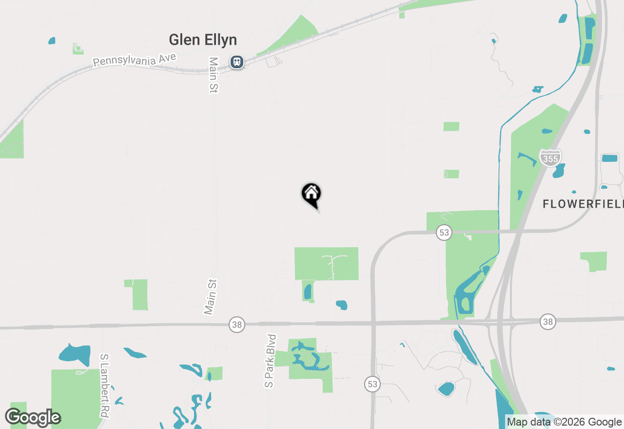 Map of (Address confidential), Glen Ellyn, Illinois 60137