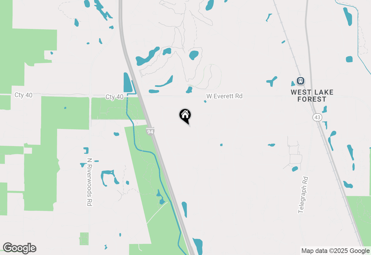 Map of 1819 Farm Road, Lake Forest, IL 60045