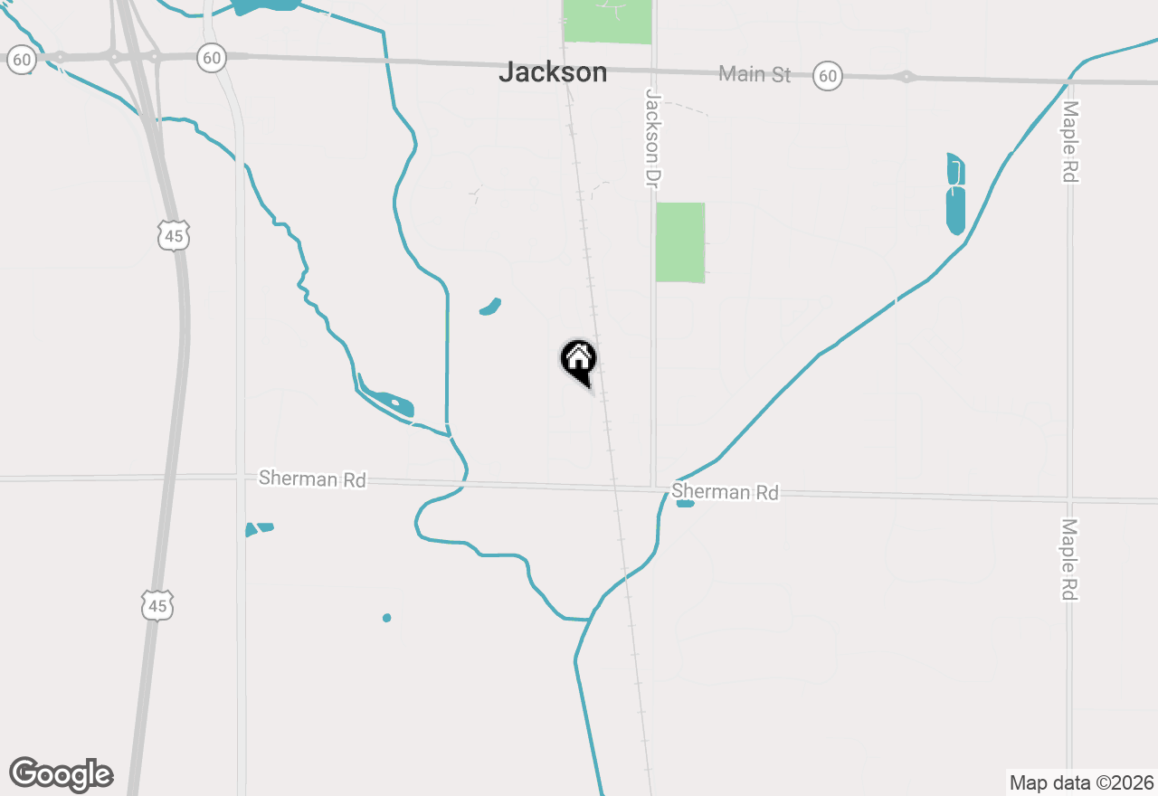 Map of W206N16159 Stonebrook Dr, Jackson, WI 53037