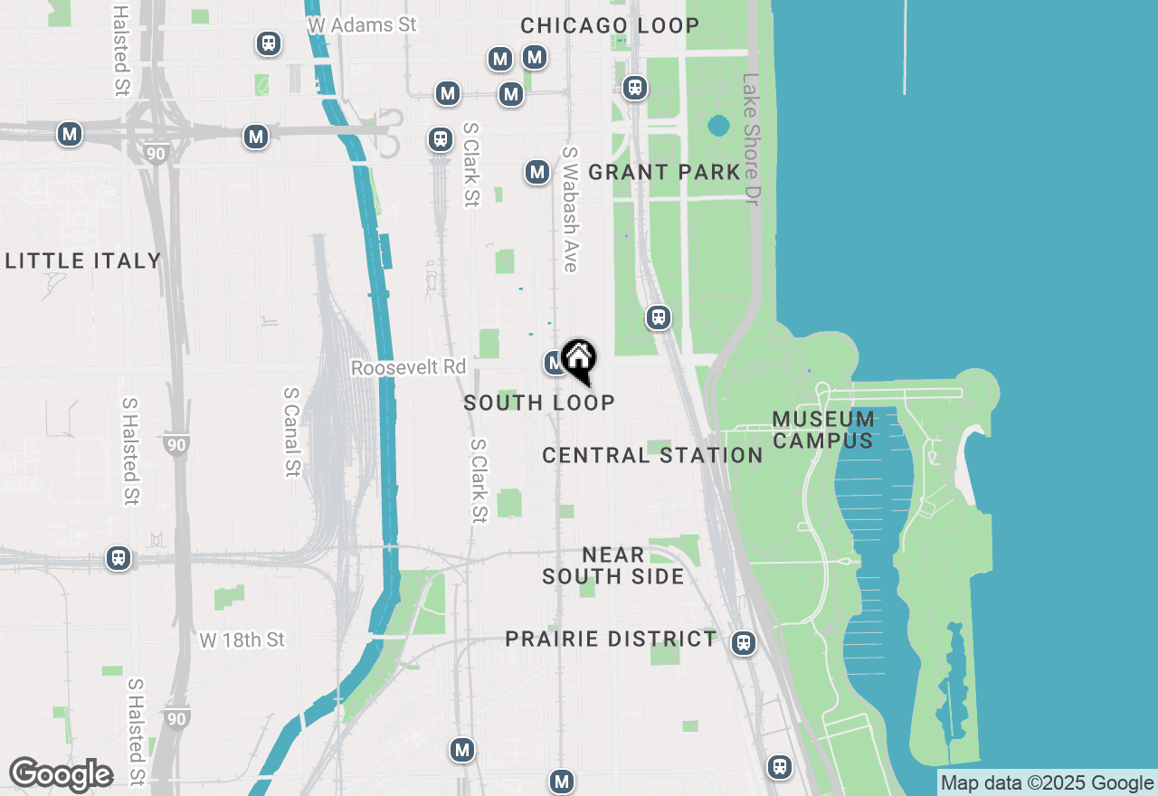 Map of 1243 S Wabash Avenue #302, Chicago, IL 60605