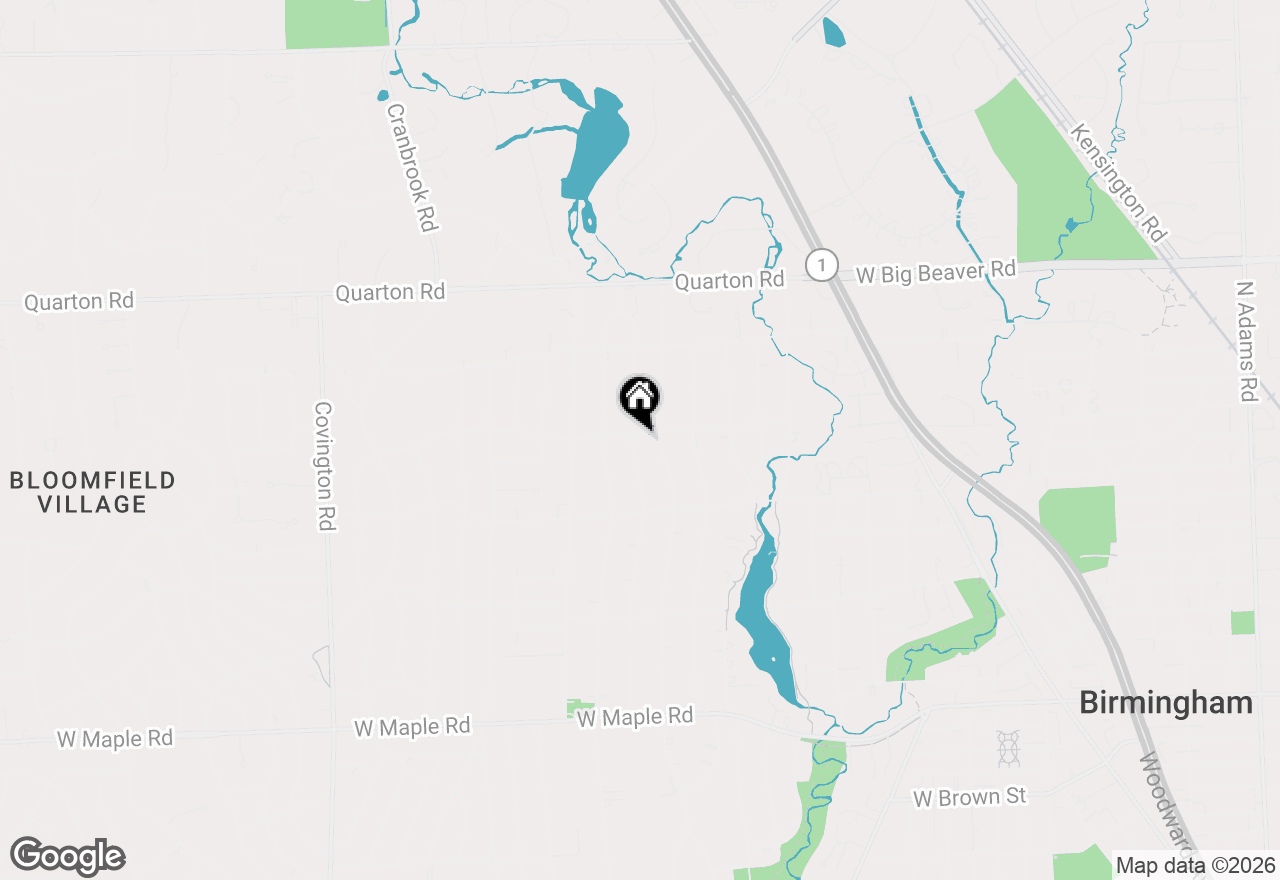 Map of 1094 Suffield Avenue, Birmingham, MI 48009