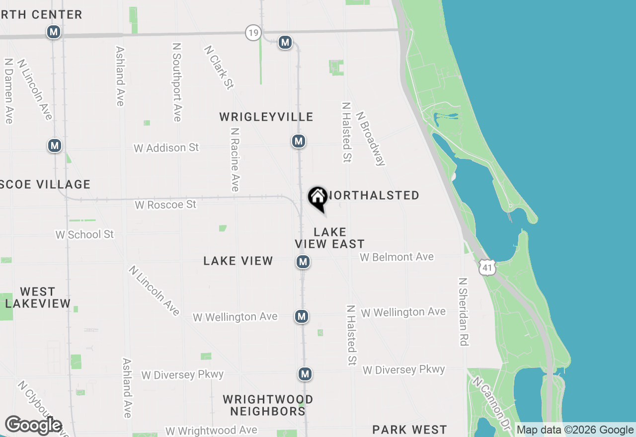 Map of 865 W Buckingham Place #303, Chicago, IL 60657