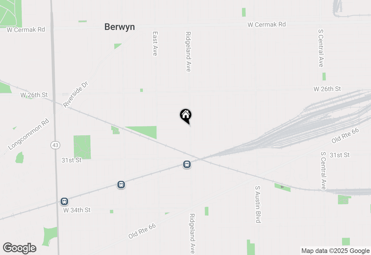 Map of 6418 28th Street, Berwyn, IL 60402