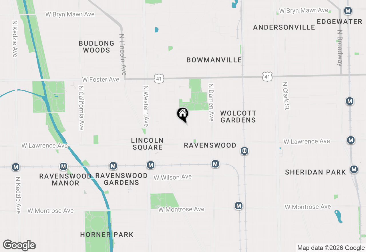 Map of 2150 W Ainslie Street #3E, Chicago, IL 60625