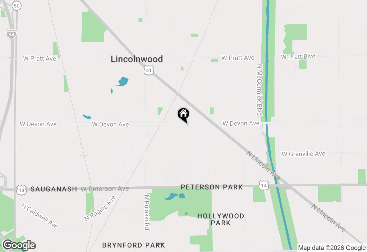 Map of 6346 N Ridgeway Avenue #1W, Chicago, IL 60659