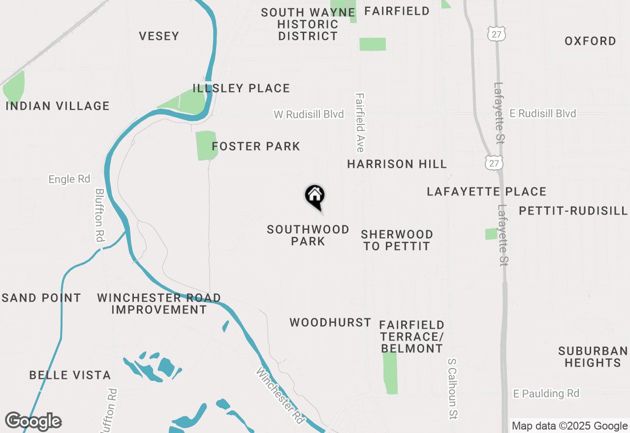 Map of 820 Pasadena Drive, Fort Wayne, IN 46807