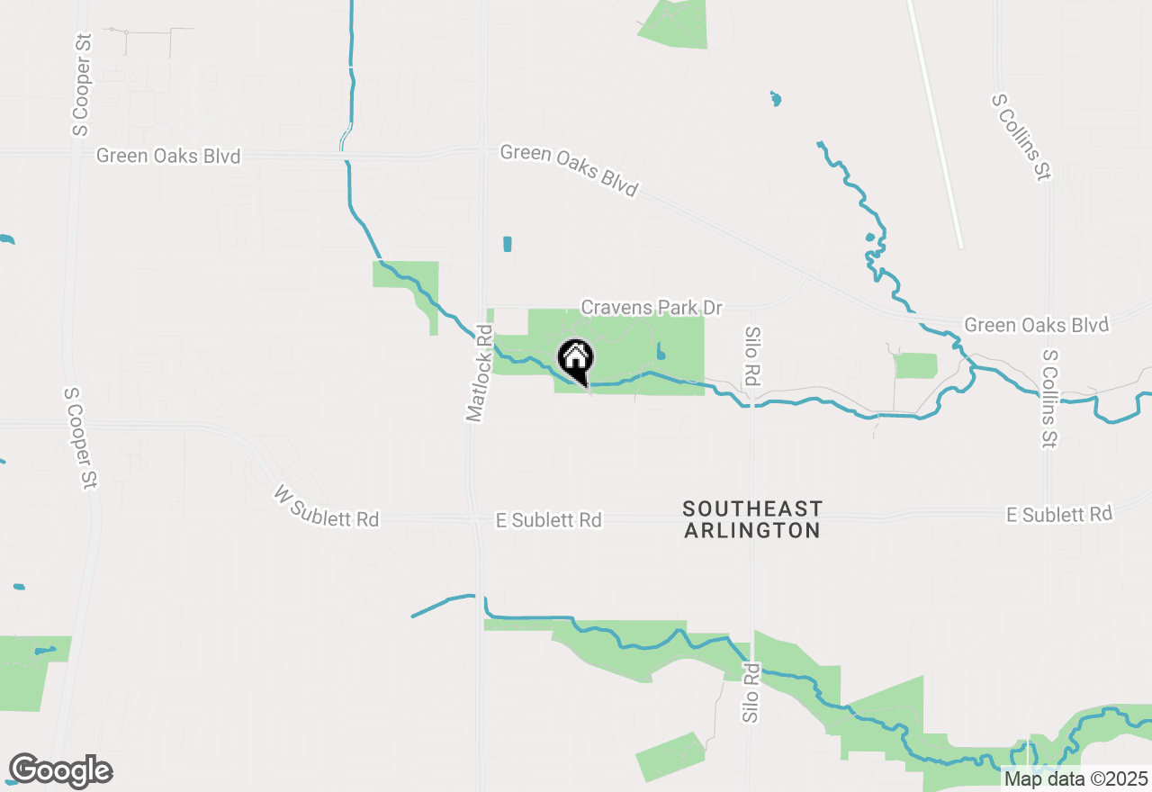 Map of 311 Valley Spring Drive, Arlington, TX 76018