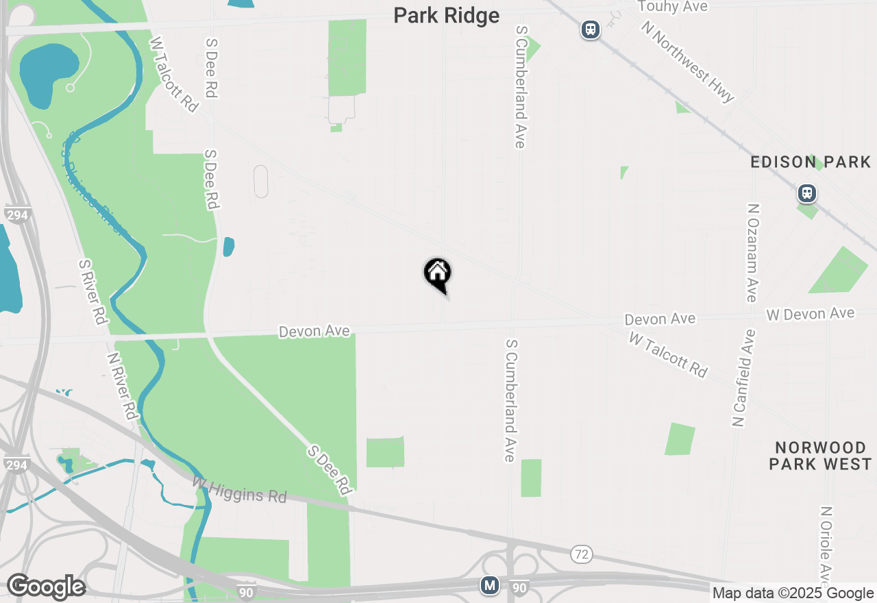 Map of 1100 S Greenwood Avenue, Park Ridge, IL 60068