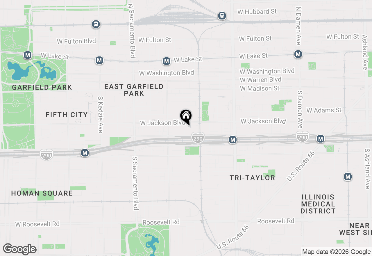 Map of 319 S Washtenaw Avenue, Chicago, IL 60612