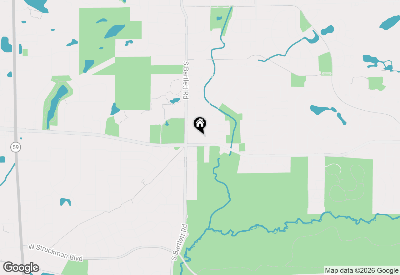 Map of 113 Wallace Street, Bartlett, IL 60103