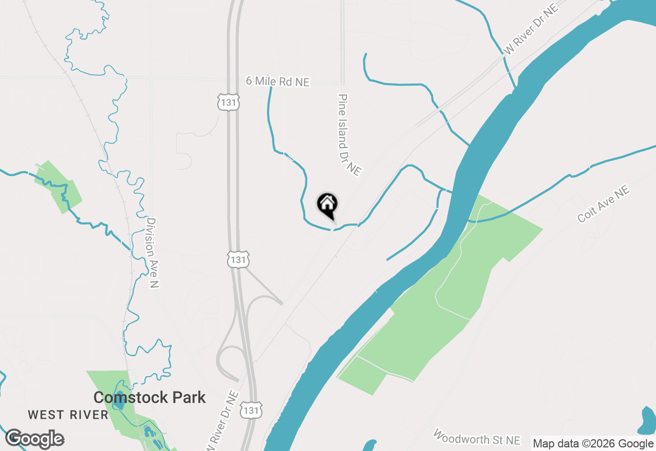 Map of 4747 W River Drive Ne #56, Comstock Park, MI 49321