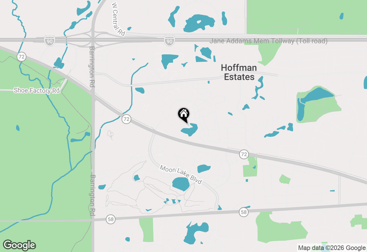 Map of 1792 Williamsburg Drive, Hoffman Estates, IL 60169