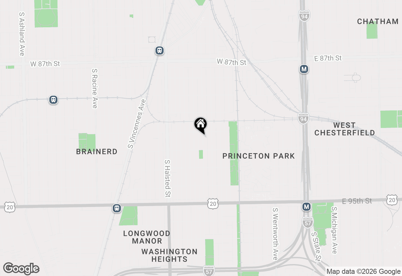 Map of 9118 S Wallace Street, Chicago, IL 60620