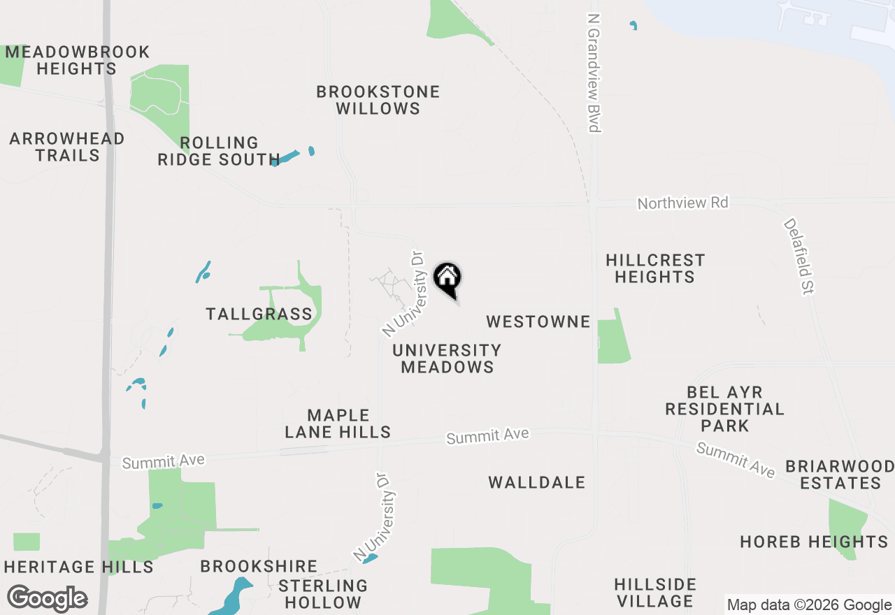 Map of 1214 Cherrywood Dr, Waukesha, WI 53188