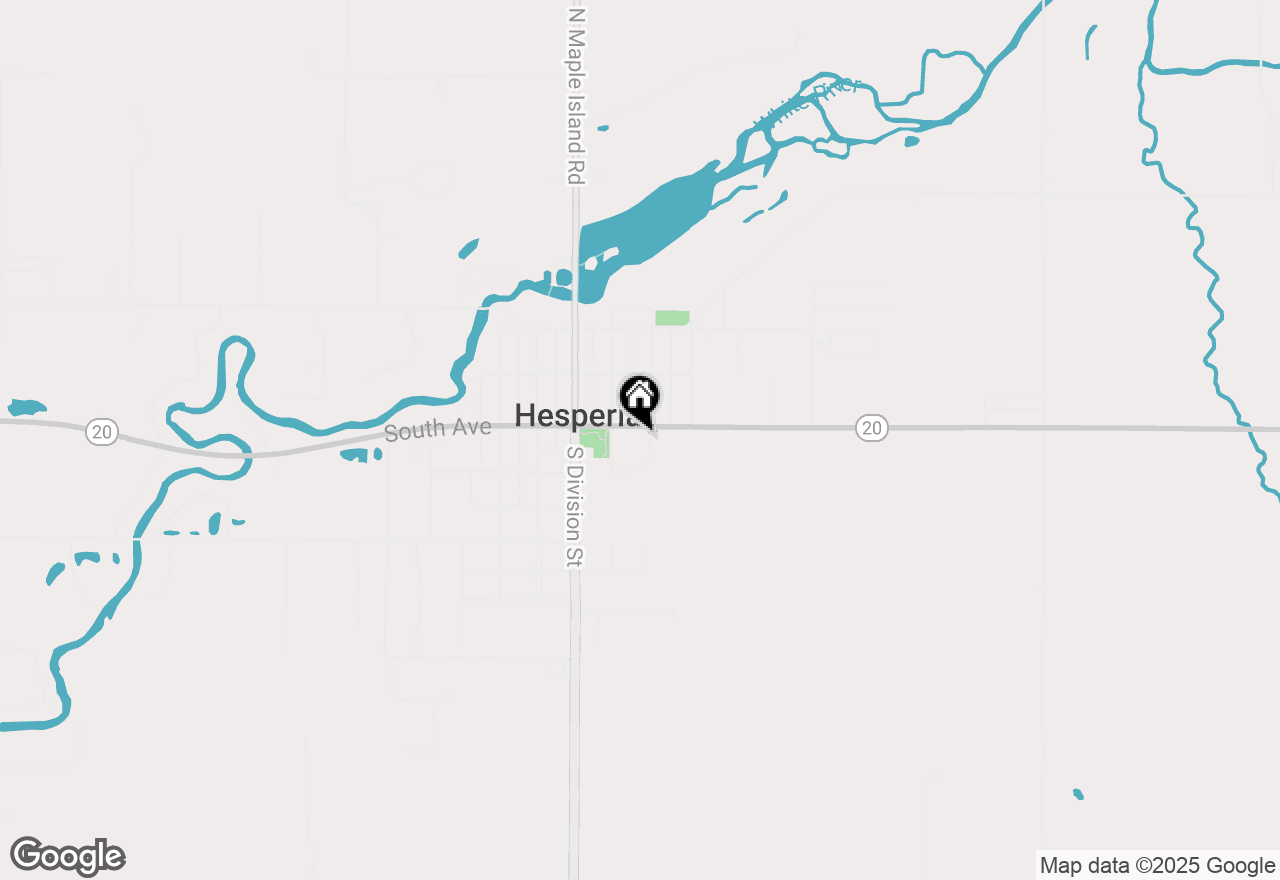 Map of 164 E South Ave, Hesperia, MI 49421