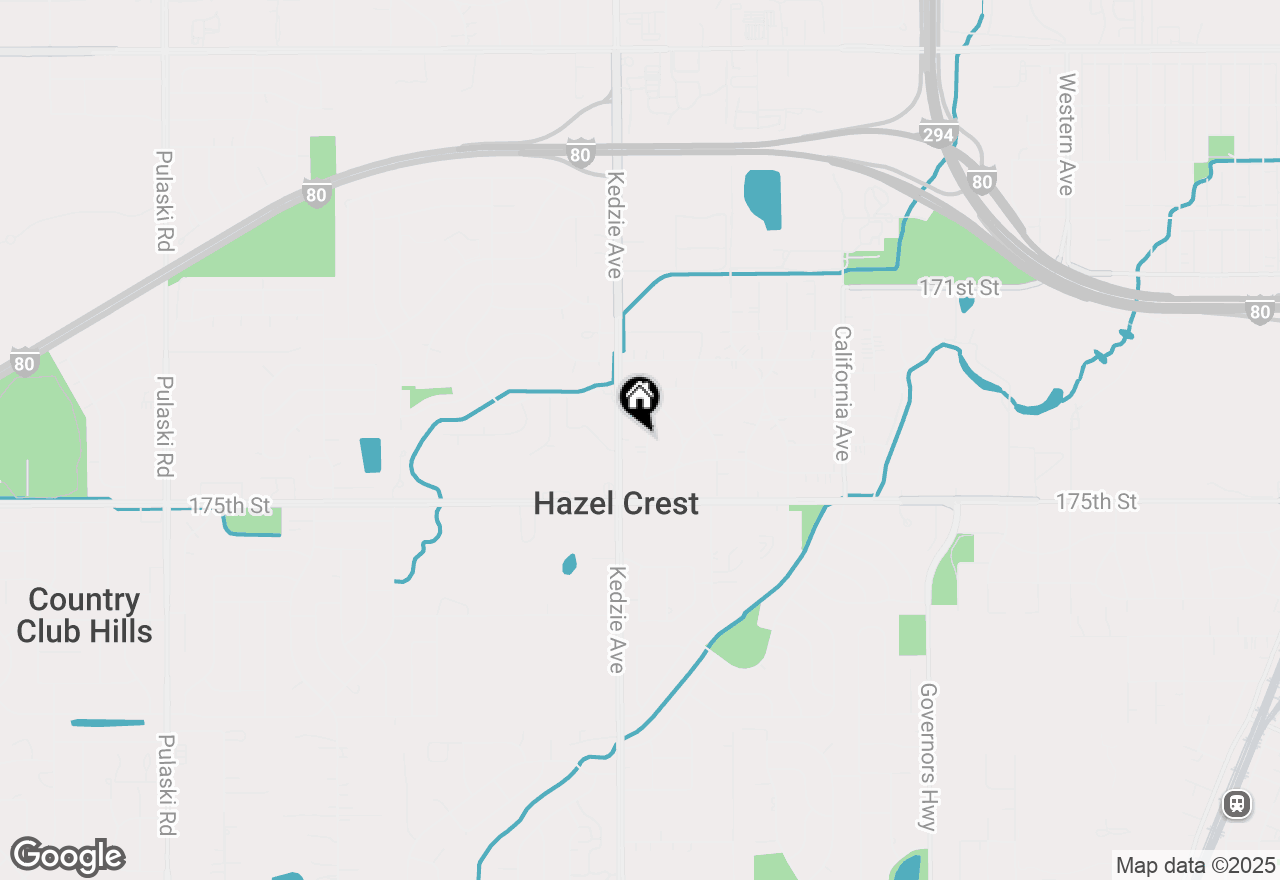 Map of 17402 Poe Avenue, Hazel Crest, IL 60429