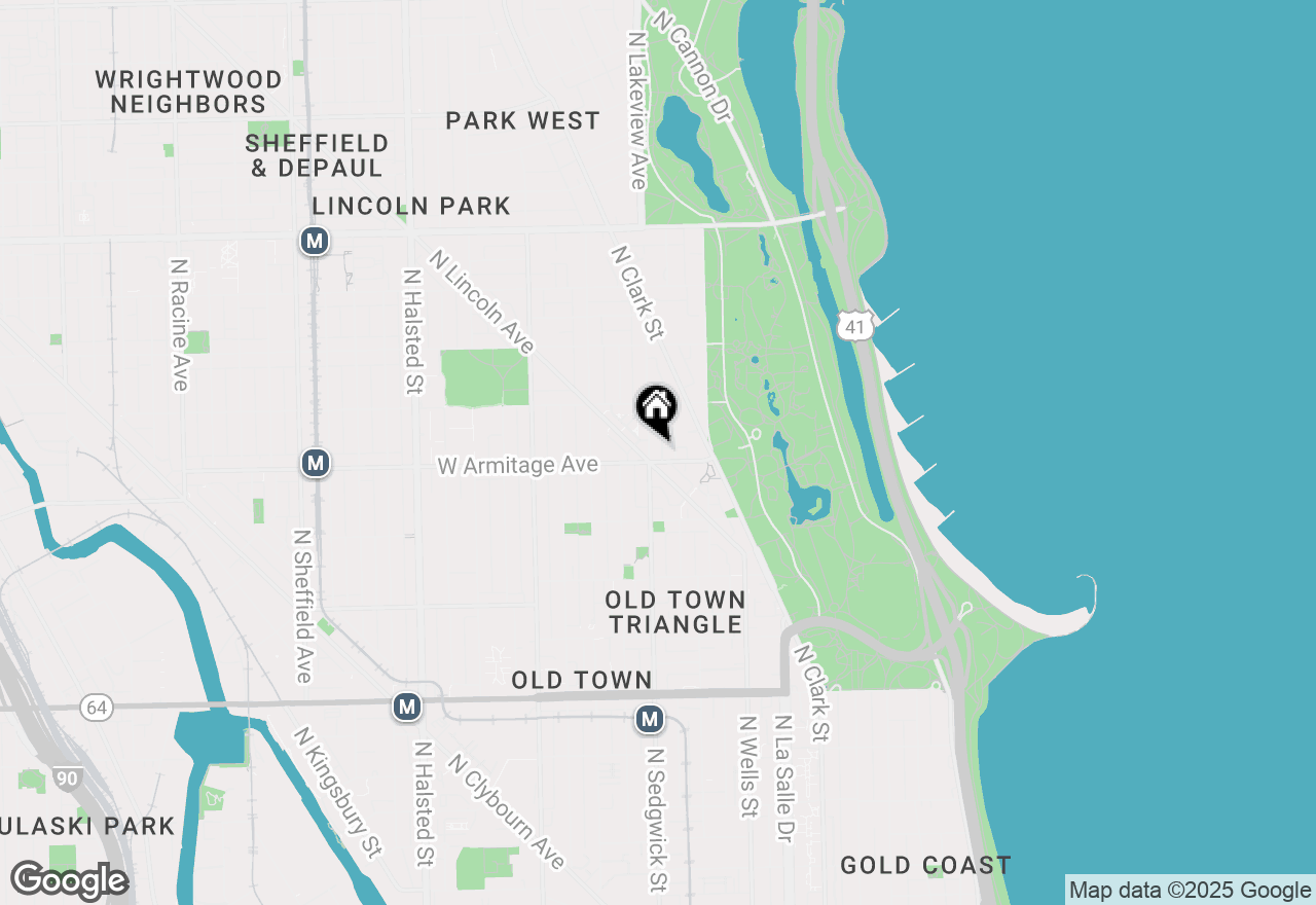 Map of 2007 N Sedgwick Street #202, Chicago, IL 60614