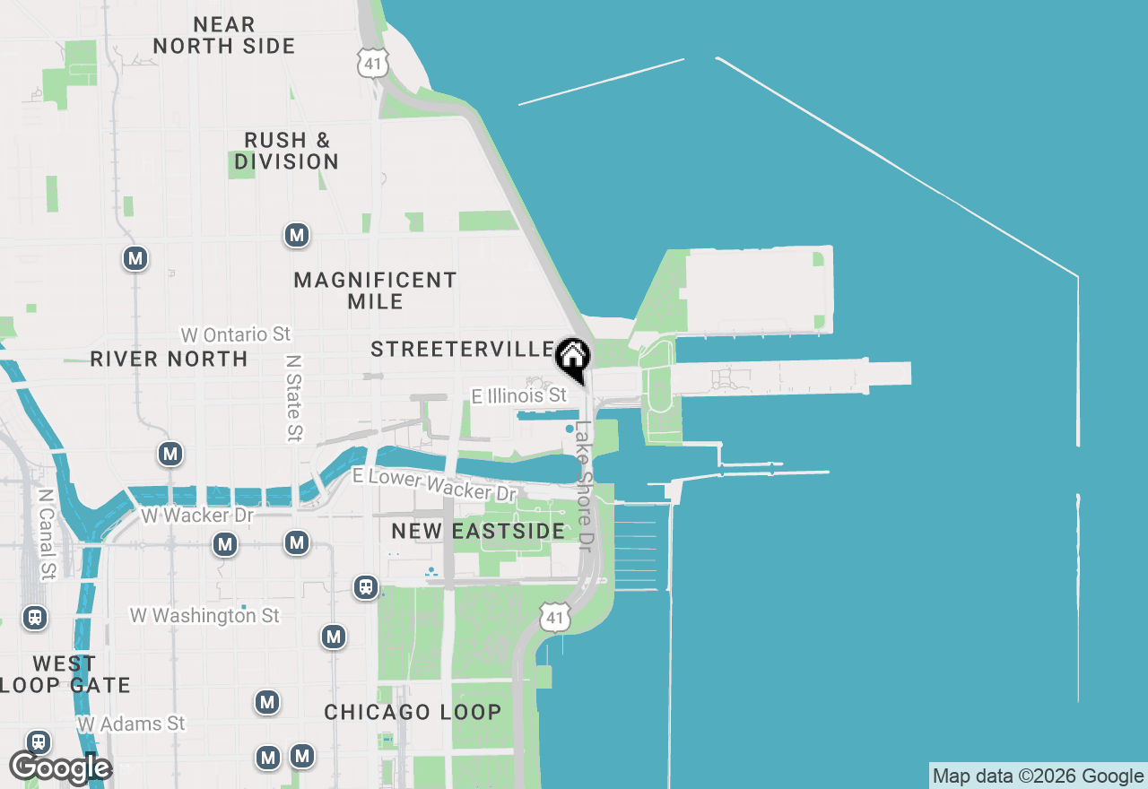 Map of 474 N Lake Shore Drive #2410, Chicago, IL 60611