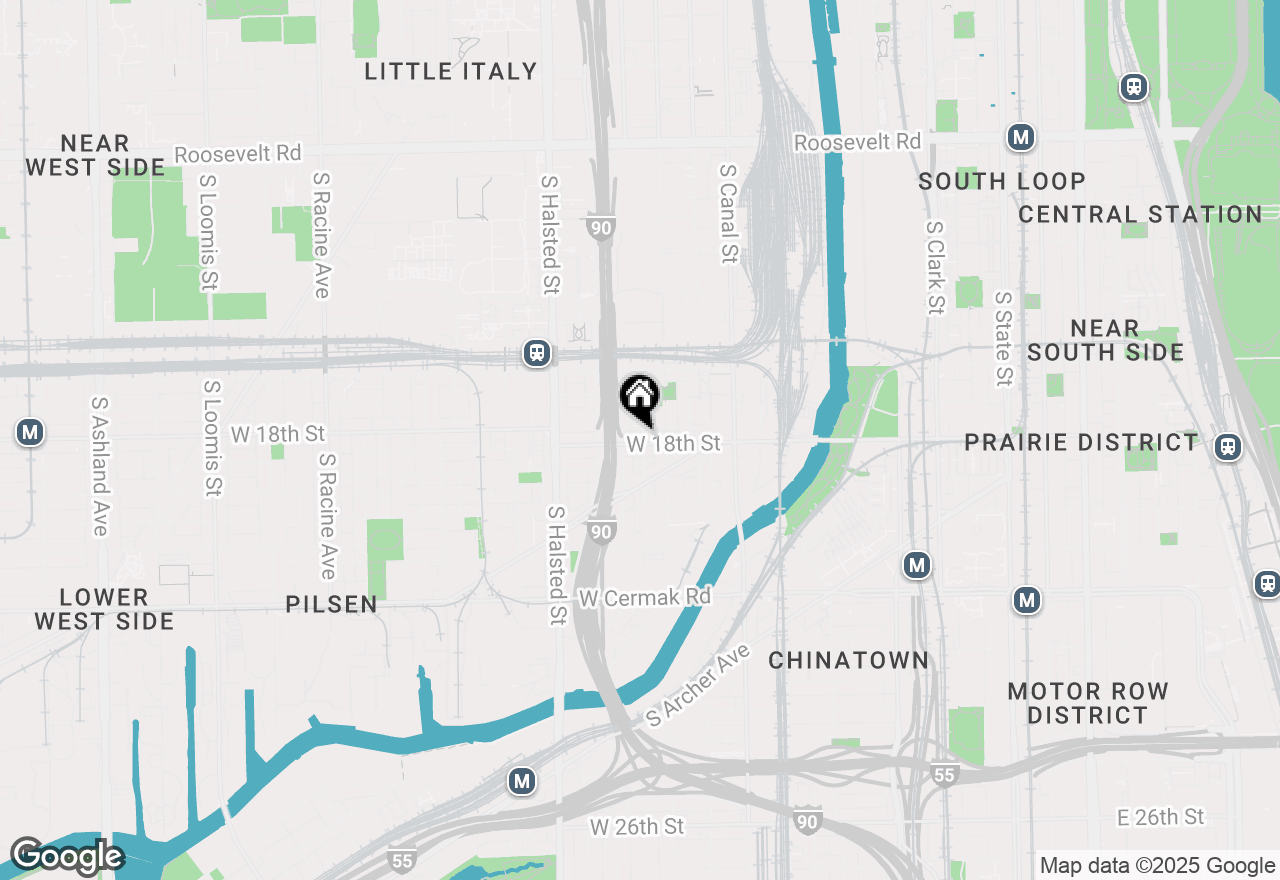 Map of 626 W 18th Street #2, Chicago, IL 60616