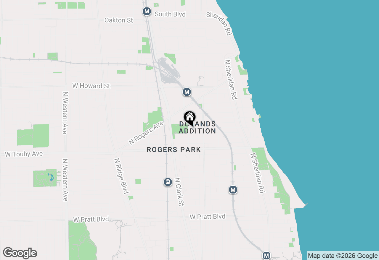 Map of 1647 W Sherwin Avenue #1, Chicago, IL 60626