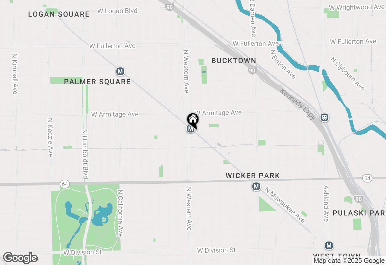 Map of 1877 N Winnebago Avenue #2E, Chicago, IL 60647