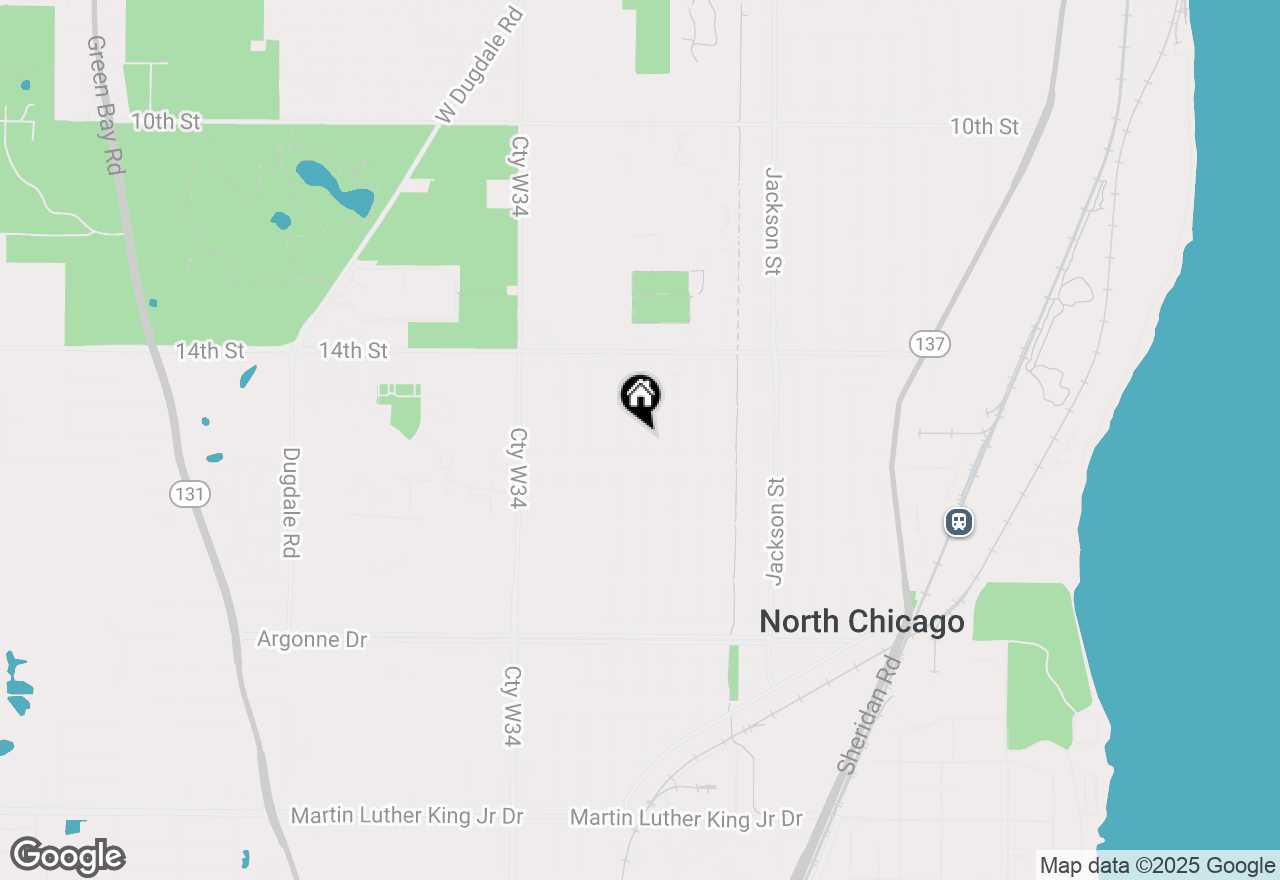 Map of 1525 Grove Avenue, North Chicago, IL 60064